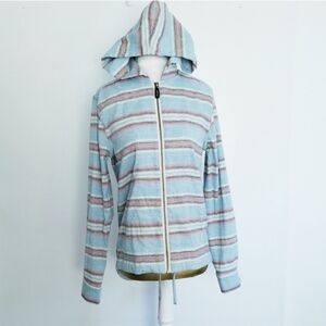NSF Striped Full Zip Hooded Jacket